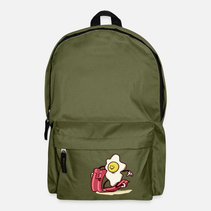 Ei reitet Bacon-Scheibe - Rucksack - Olivgrün