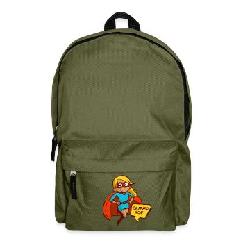 Supermama als Geschenk - Rucksack - Olivgrün - Vorne