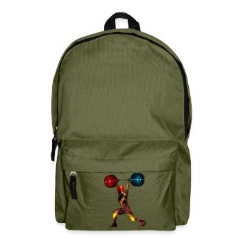 spacy weightlifter - Rucksack - Olivgrün - Vorne
