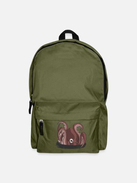 L'aube de la pieuvre - Sac à dos - vert olive