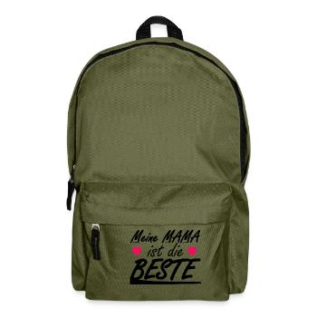 Meine Mama ist die Beste - Rucksack - Olivgrün - Vorne