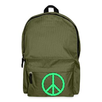 Peacezeichen - Rucksack - Olivgrün - Vorne