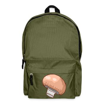 Champignons Egerlinge Angerlinge Pilze - Rucksack - Olivgrün - Vorne
