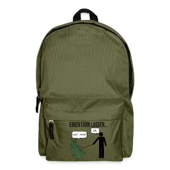 Einen Farn lassen... - Rucksack - Olivgrün - Vorne