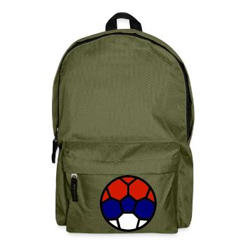 Fußball WM Flagge Serbien Weltmeisterschaft - Rucksack - Olivgrün - Vorne