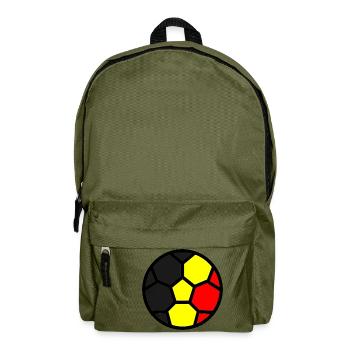 Fußball WM Flagge Belgien Weltmeisterschaft - Rucksack - Olivgrün - Vorne