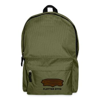 Durchfall Kot Scheiße Kacke Flotter Otto Geschenk - Rucksack - Olivgrün - Vorne