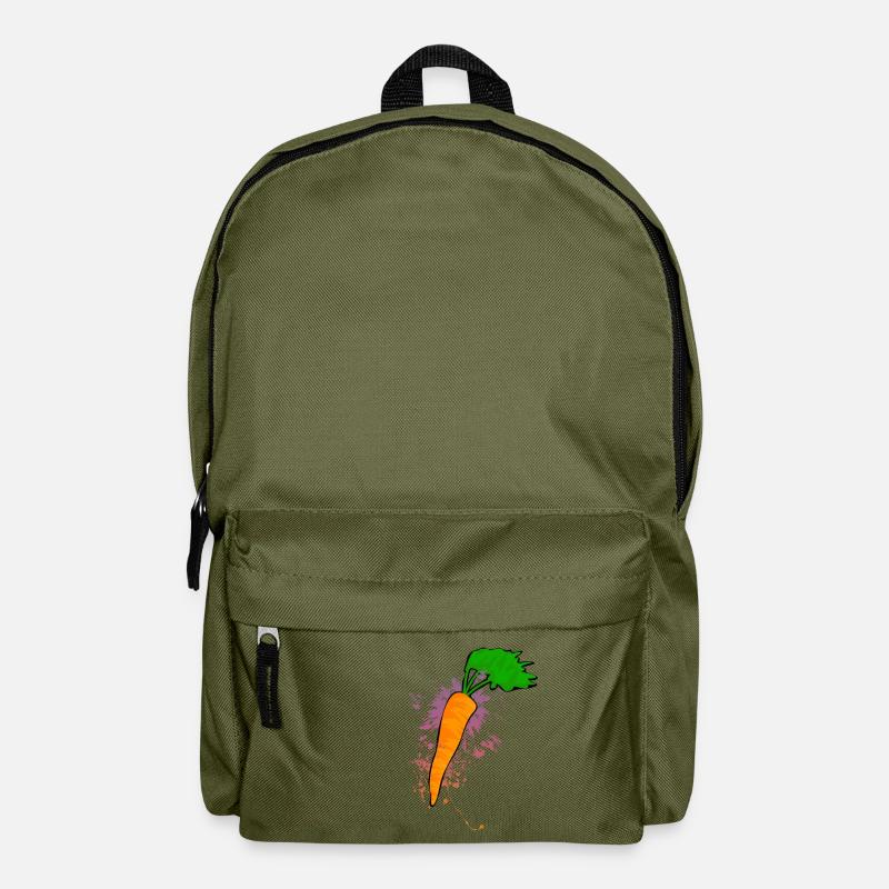 Möhren Farbexplosion - Rucksack - Olivgrün