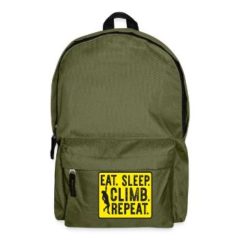 Freiklettern – Klettern – Sport - Hobby - Rucksack - Olivgrün - Vorne