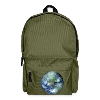 Planet Erde - Rucksack - Olivgrün - Vorne