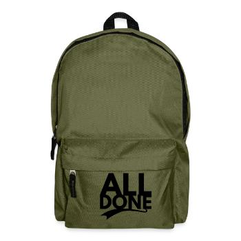 all Done - Rucksack - Olivgrün - Vorne