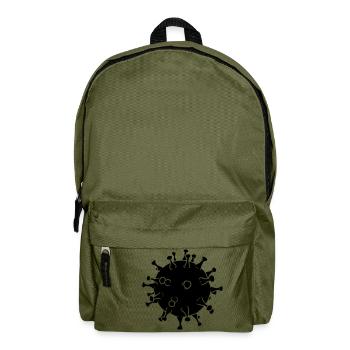 Erkaeltung Corona Virus - Rucksack - Olivgrün - Vorne