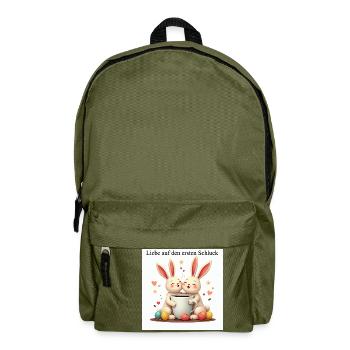 Liebe auf den ersten Blick - Rucksack - Olivgrün - Vorne