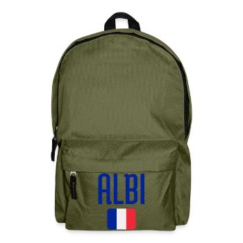 Albi France Flag Emblem - Backpack - olive green - Front
