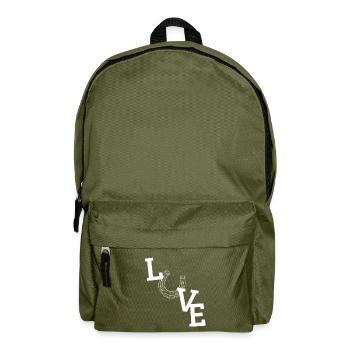 Pferdeliebe Hufeisen - Rucksack - Olivgrün - Vorne