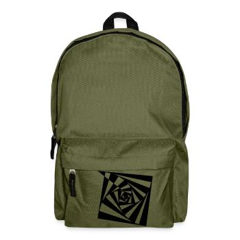 Spiral Tribe psychedelische Illusion - Rucksack - Olivgrün - Vorne