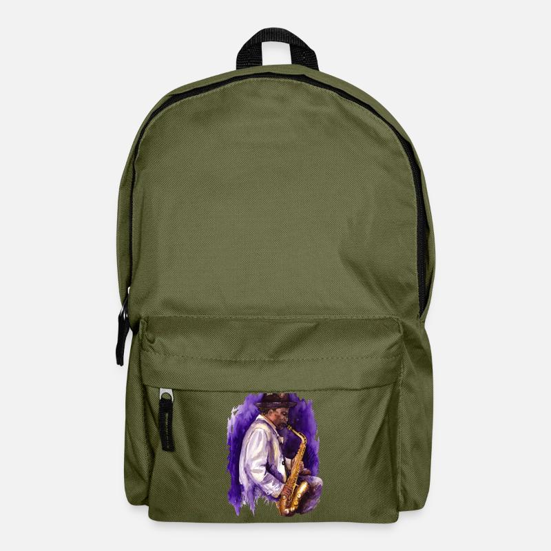 Saxophon - Rucksack - Olivgrün
