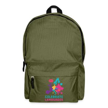 Celebrating Europe's colourful linguistic diversity - Backpack - olive green - Front