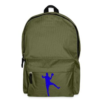 Handball Sprung mit Ball - Rucksack - Olivgrün - Vorne