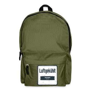 Luftgekühlt Made in Germany USED LOOK - Rucksack - Olivgrün - Vorne