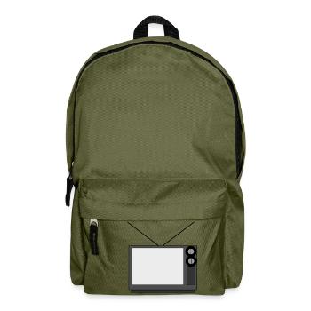 monitor television fernseher tv flatscreen compute - Rucksack - Olivgrün - Vorne