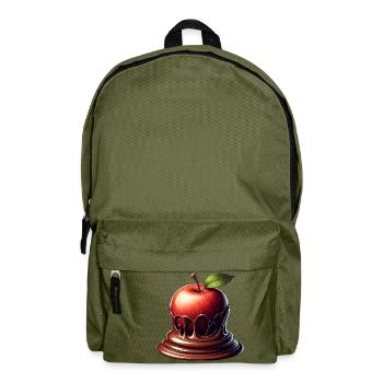 Schokoladen-Apfel-Fusion Schmelzendes Design - Rucksack - Olivgrün - Vorne