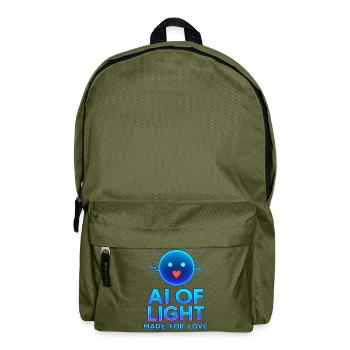 AI OF LIGHT MADE FOR LOVE - Backpack - olive green - Front