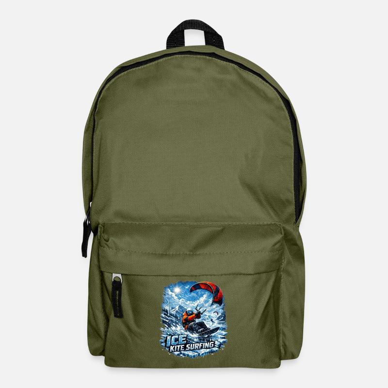 WINTER KITE SURFING - Backpack - olive green