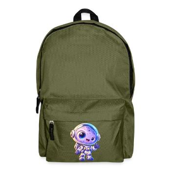 Kuscheliger Astronaut im All - Rucksack - Olivgrün - Vorne