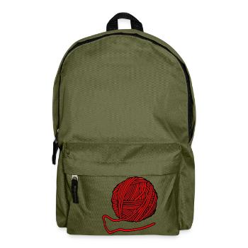 Wolle - Rucksack - Olivgrün - Vorne