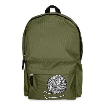 Wolle - Rucksack - Olivgrün - Vorne
