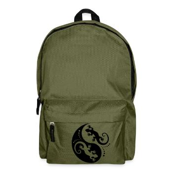 YIN & YANG Geckos black - Rucksack - Olivgrün - Vorne