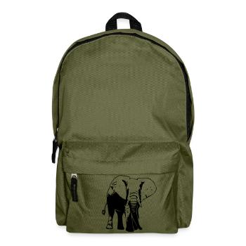 Elefant - Elephant - Rucksack - Olivgrün - Vorne
