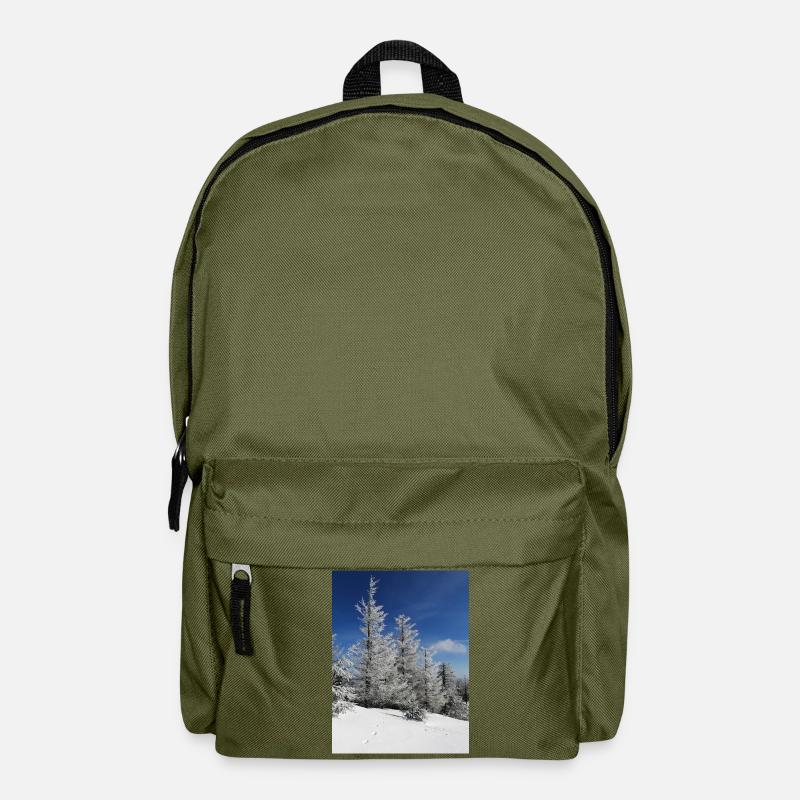 Winterwald Schneezauber - Rucksack - Olivgrün