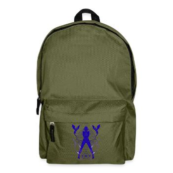 Schütze-Frau – Astrologiegeschenk - Rucksack - Olivgrün - Vorne