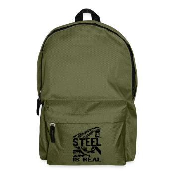 Rennrad Keirin Fixie. Stahl ist echt - Rucksack - Olivgrün - Vorne