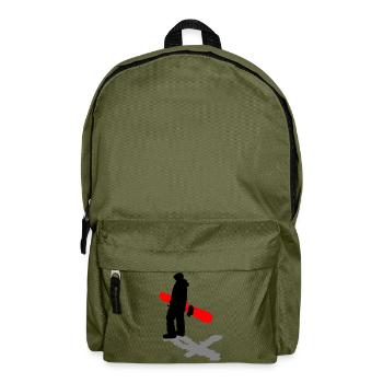 Planche à neige - Sac à dos - vert olive - Devant