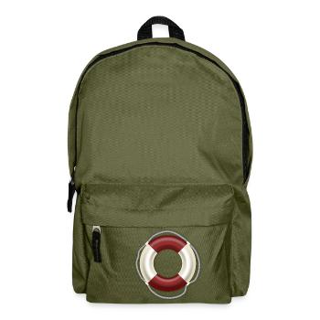 Rettungsring - Rucksack - Olivgrün - Vorne