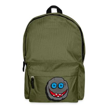 Stein Smiley - Rucksack - Olivgrün - Vorne