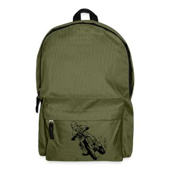 Moto Cross - Rucksack - Olivgrün - Vorne