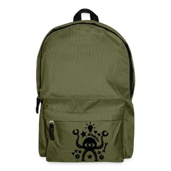 Roboter - Rucksack - Olivgrün - Vorne