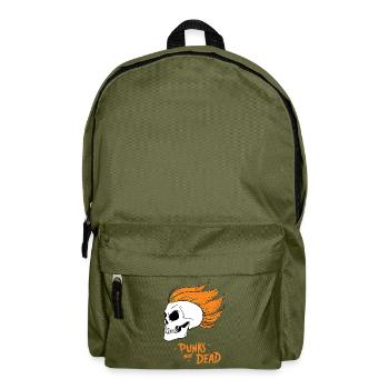 PUNKS NOT DEAD #1 - steam punk'n'roll - Backpack - olive green - Front