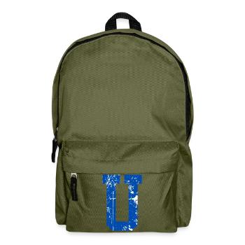 Letter u Retro Sport - Rucksack - Olivgrün - Vorne