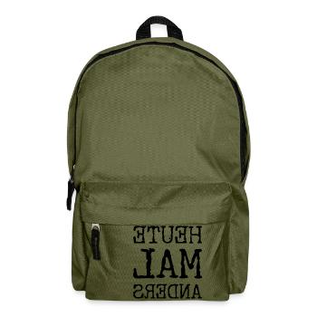 Heute mal anders - Rucksack - Olivgrün - Vorne