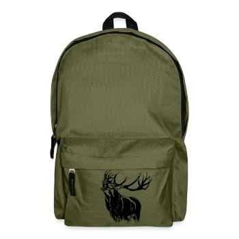 Deer - Hirsch - Rucksack - Olivgrün - Vorne