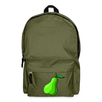 pears birne veggie veggi frucht fruits - Rucksack - Olivgrün - Vorne