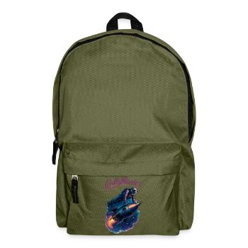 Calisthenics Astronaut Liegestütze Rakete Geschenk - Rucksack - Olivgrün - Vorne