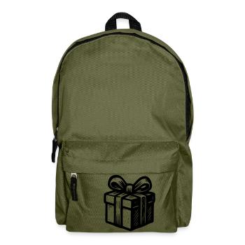 Weihnachtsgeschenk - Rucksack - Olivgrün - Vorne