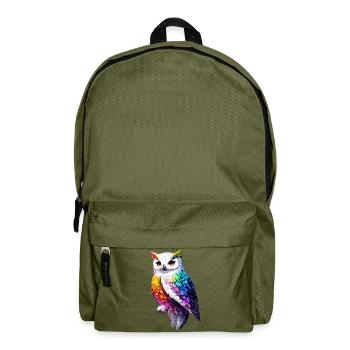 Snowy Owl White Owl Owl Owl Owl Snow Owl - Backpack - olive green - Front