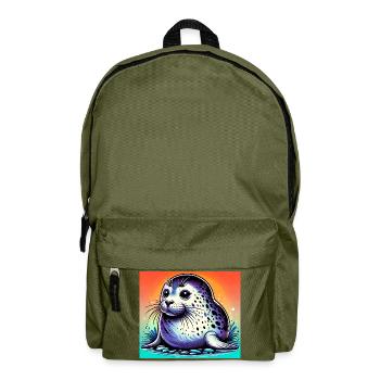 seal - Backpack - olive green - Front